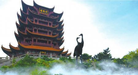 《黄鹤楼送孟浩然之广陵》:黄鹤楼上送偶像 长江后浪推前浪